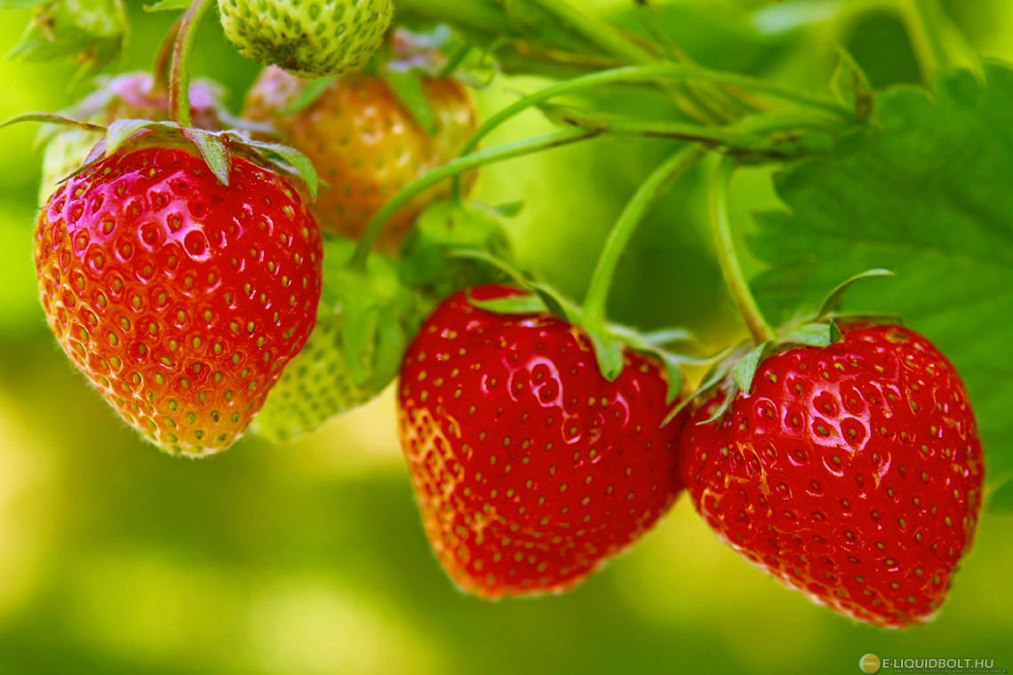 Szamóca ízű e-liquid