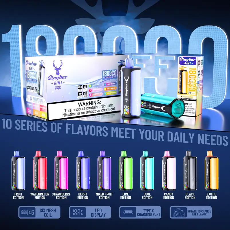Stag Bar 6in1 180 000 puffs