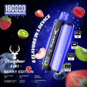 Stag Bar 180 000 puffs - 6in1 - Berry Edition - erdei bogyók intenzív kavalkádja (MIX 4)
